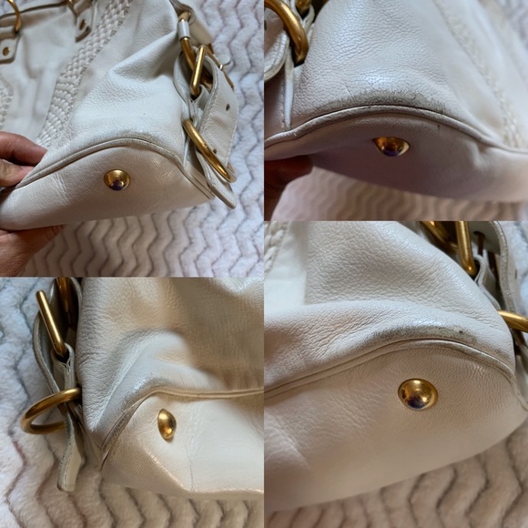 Yves Saint Laurent Ivory satchel Leather Handbag - Picture 5 of 8